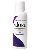 ADORE SHINING SEMI PERMANENT HAIR COLOR PURPLE RAGE - My Hair And beauty