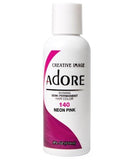 ADORE SHINING SEMI PERMANENT HAIR COLOR NEON PINK - My Hair And beauty