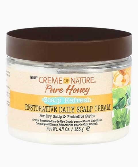 Creme of Nature Pure Honey Scalp Cream 135g – Daily Moisture & Scalp Restore
