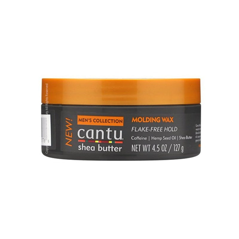Cantu Shea Butter Men’s Molding Wax 127g – Strong Flake-Free Hold for Textured Styles