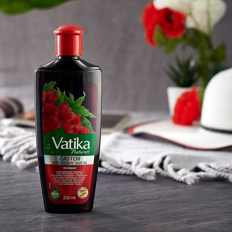 Vatika Naturals Multivitamin Castor Hair Oil 200ml – Strength & Shine Hair Care Oil