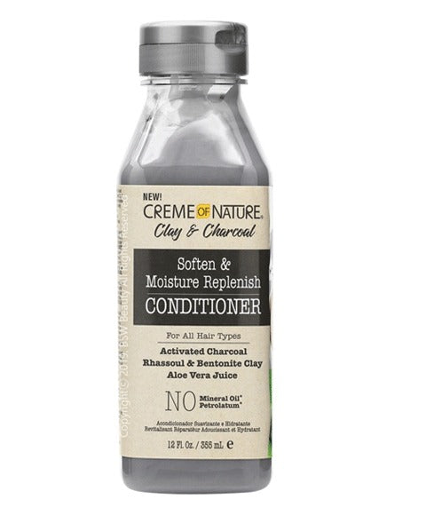 Creme of Nature Clay & Charcoal Conditioner 355 ml – Moisture Replenish & Frizz Control