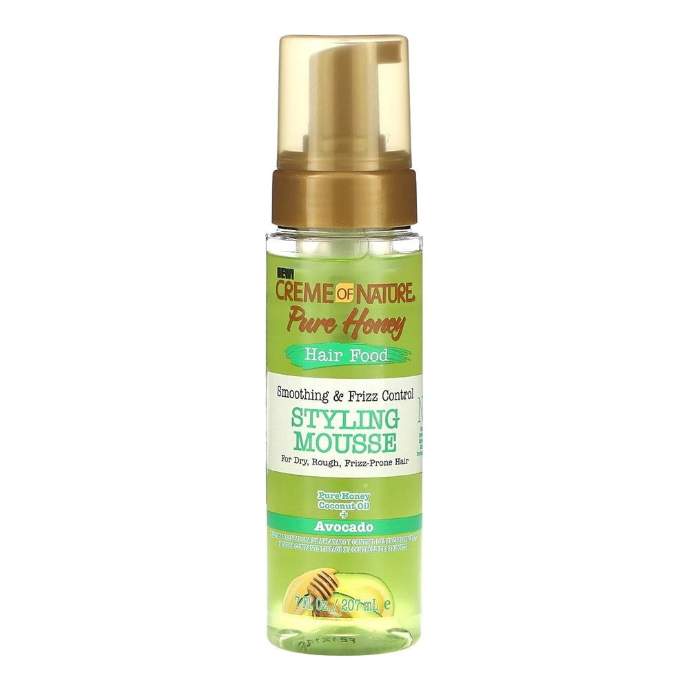 Creme of Nature Pure Honey Styling Mousse 207ml – Frizz Control & Smooth Finish