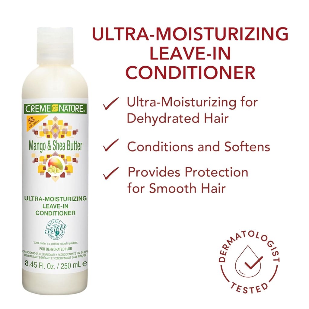 Creme of Nature Mango & Shea Butter Leave-In Conditioner 250 ml – Ultra Moisture & Softness