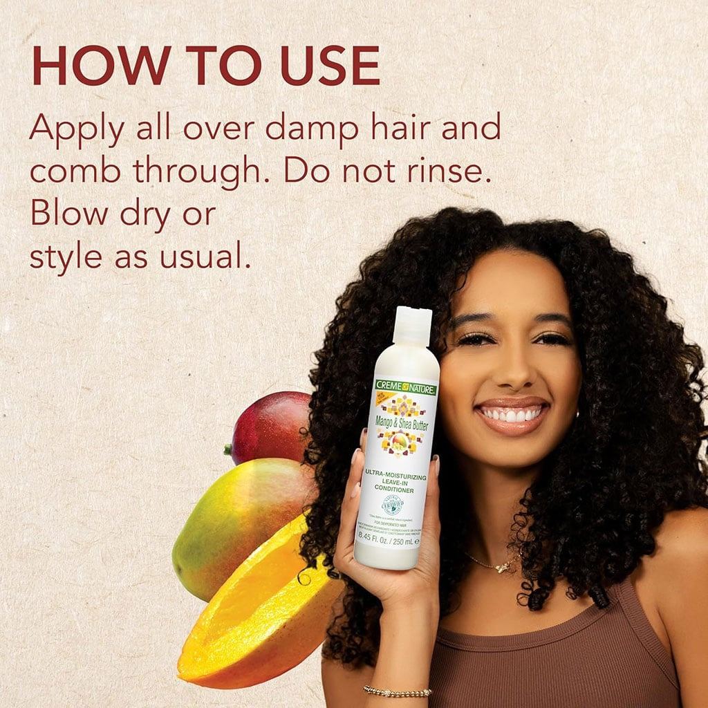 Creme of Nature Mango & Shea Butter Leave-In Conditioner 250 ml – Ultra Moisture & Softness