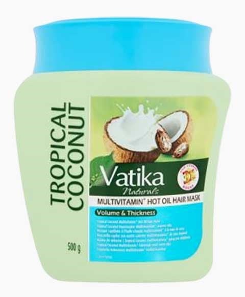Tropical Coconut Multivitamin Hot Oil Hair Mask 500 g – Vatika Naturals