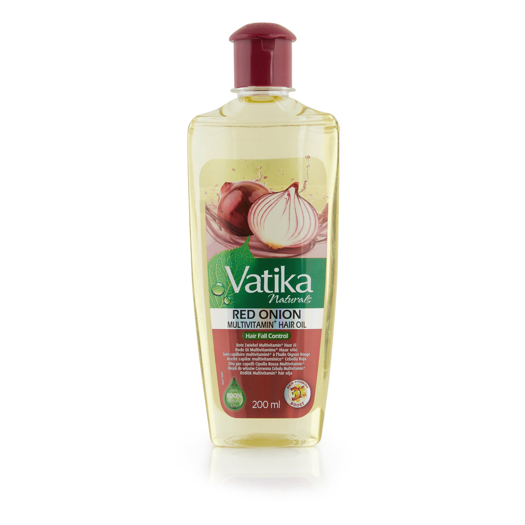 Vatika Naturals Red Onion Multivitamin Hair Oil 200ml – Hair Fall Control & Growth Care Oil