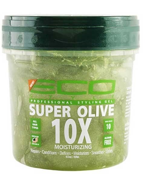 Eco Super Olive 10X Moisturising Styling Gel 236 /473 / 946 ml – Extra Olive Oil