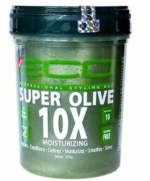 Eco Super Olive 10X Moisturising Styling Gel 236 /473 / 946 ml – Extra Olive Oil