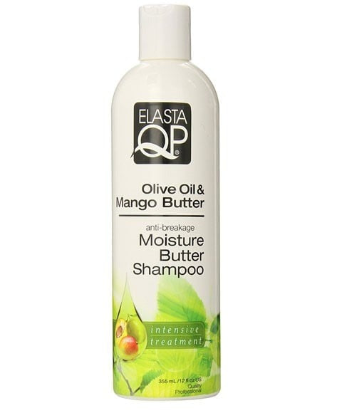 Elasta QP Olive Oil & Mango Butter Anti-Breakage Moisture Butter Shampoo 355ml – Strength & Shine Cleanser