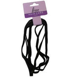 FINE LINESUK HEADBAND AND PONYTAIL 6006 BLACK