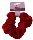 PONYTAIL VELVET SCRUNCHIE 6012 LC RED - My Hair And beauty