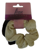 FINE LINESUK VELVET PONYTAIL SCRUNCHIES 6012 ASSORTED - My Hair And beauty