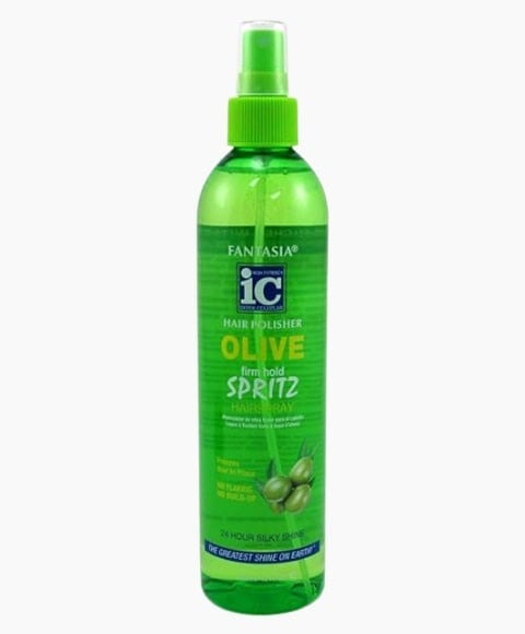 IC Fantasia Hair Polisher Olive Firm Hold Spritz Hair Spray 295.7 ml  – Moisture, Hold & Heat Protection