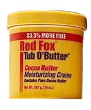 RED FOX TUB O BUTTER COCOA BUTTER MOISTURIZING CREAM