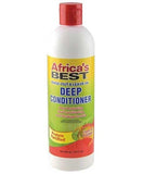 Bottle of Africa's Best deep conditioner on a white background