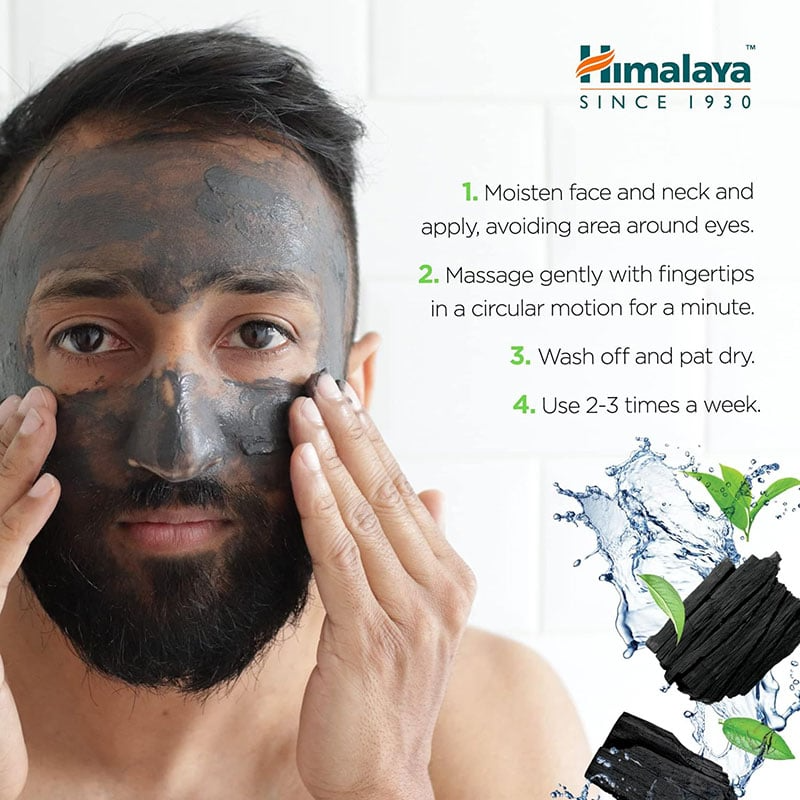 Himalaya Herbals Detoxifying Activated Charcoal & Green Tea Scrub 75 ml – Deep Cleansing Exfoliator