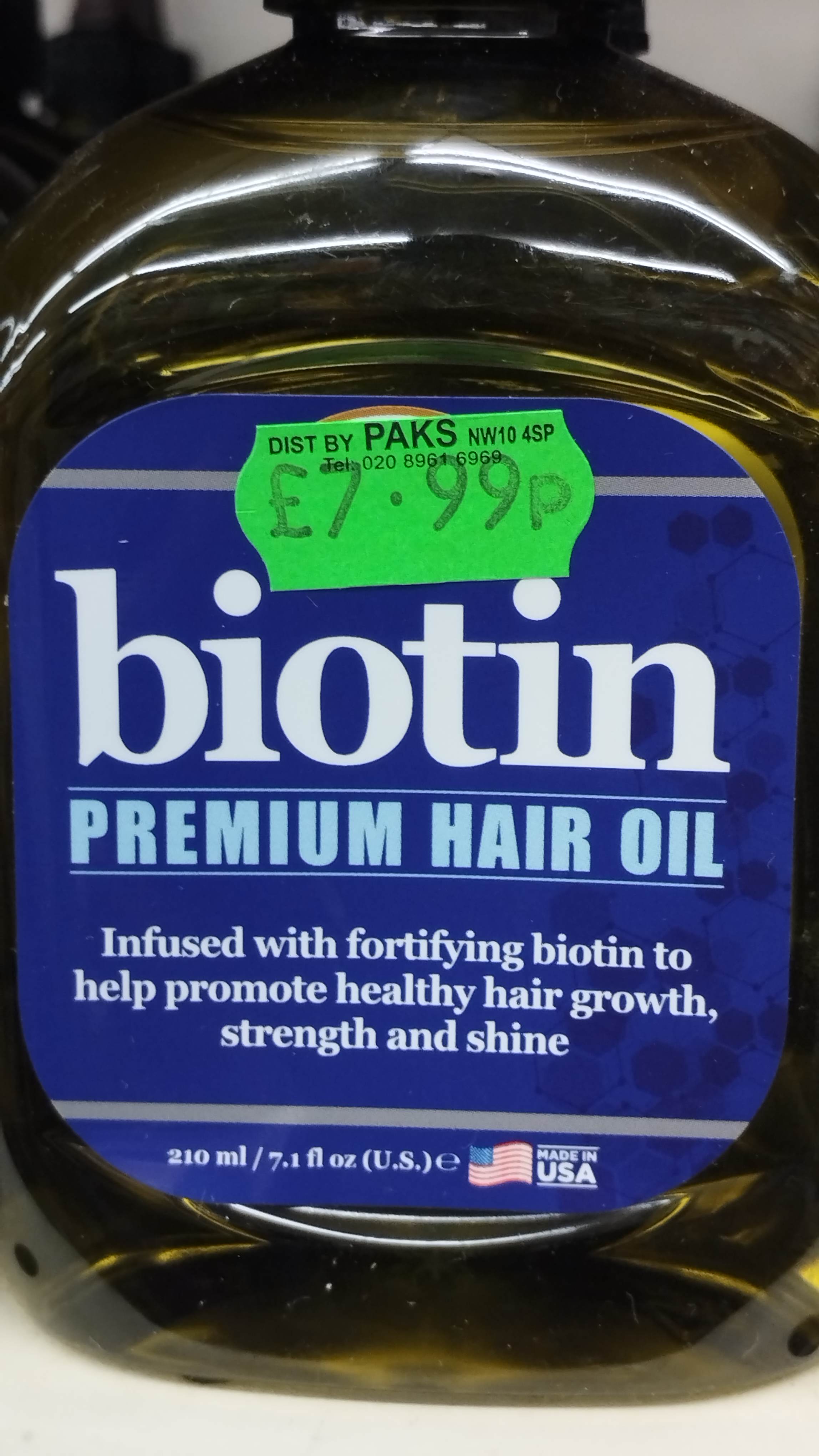 Difeel Premium Biotin Hair Oil 210ml – Weightless Growth, Strength & Shine Treatment