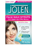 Jolen Facial Wax Strips 16 pcs – Sensitive Skin Hair Removal