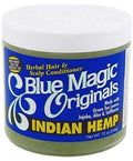 Blue Magic Originals Indian Hemp 340 g – Herbal Hair & Scalp Conditioner with Green Tea, Jojoba & Aloe