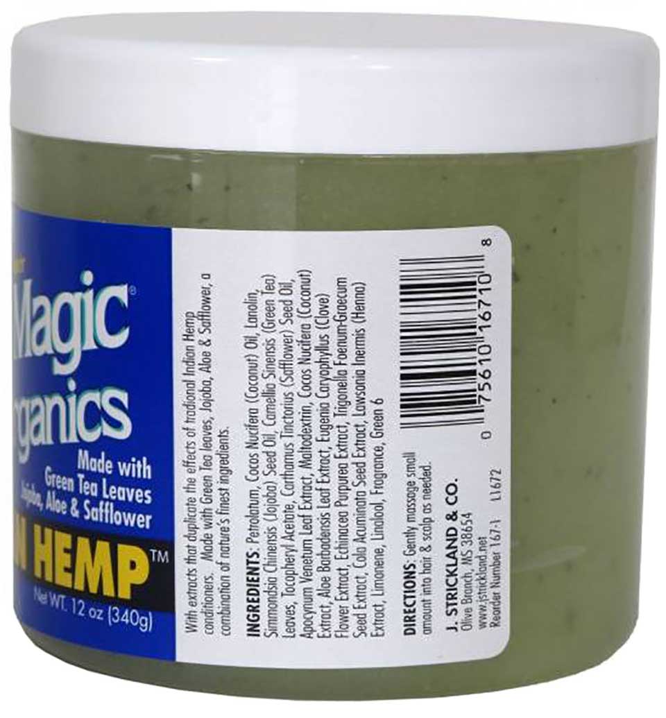 Blue Magic Originals Indian Hemp 340 g – Herbal Hair & Scalp Conditioner with Green Tea, Jojoba & Aloe