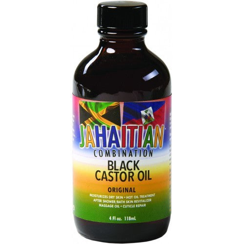 Jahaitian Combination Black Castor Oil Original 118ml – Multi-Purpose Hair & Skin Care Oil