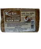 KUZA PERCENT AFRICAN BLACK SOAP WITH SHEA BUTTER AND COCONUT OIL