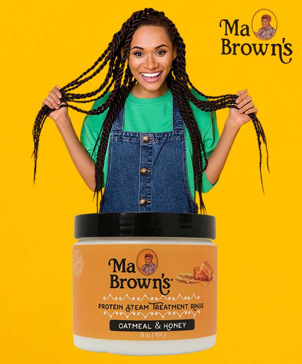 Ma Brown’s Protein Steam Treatment Rinse with Oatmeal & Honey 454 g – Strengthening & Repair Treatment  Description