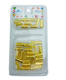 MURRY COLLECTION METAL TUBE CLIP GOLD MC41G - My Hair And beauty