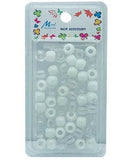 HAIR ACCESSORY BEADS MIX WHITE TONCW