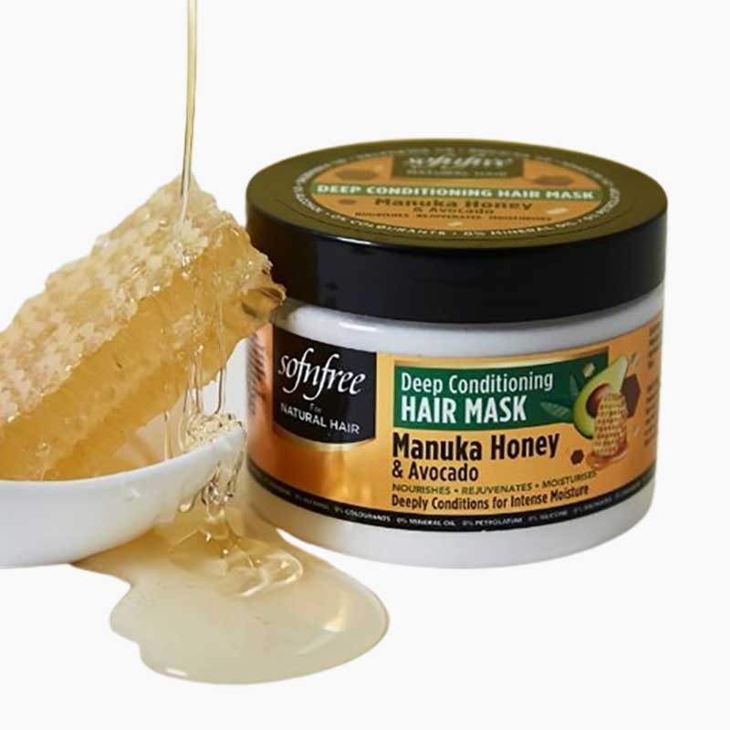 Sof N Free Manuka Honey & Avocado Deep Conditioning Hair Mask 325 ml – Intense Moisture & Repair