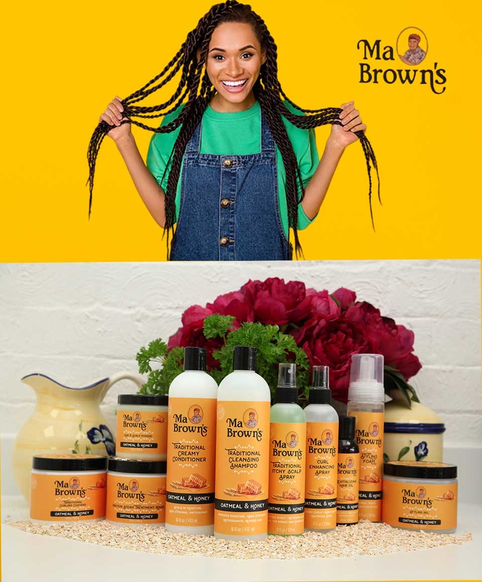 Ma Brown’s Hair & Scalp Pomade with Oatmeal & Honey 226 g – Nourishing Scalp Care & Moisture Pomade