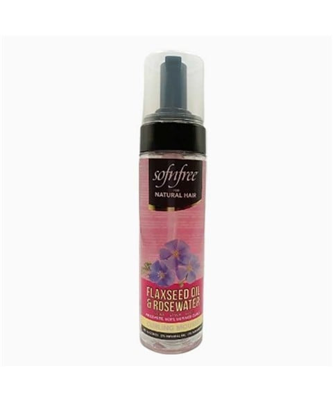 Sof N Free Flaxseed Oil & Rose Water Curling Mousse 200 ml – Defined, Frizz-Free Curls