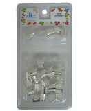 MURRY COLLECTION METAL TUBE CLIP SILVER MA40S - My Hair And beauty