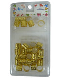 MURRY COLLECTION METAL TUBE CLIP GOLD MC43G - My Hair And beauty