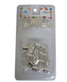 MURRY COLLECTION METAL TUBE CLIP SILVER MC43S - My Hair And beauty