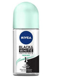 FRESH MINT BLACK AND WHITE INVISIBLE 48H ROLL ON - My Hair And beauty