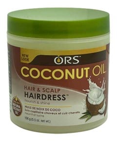 ORS Coconut Oil Hair & Scalp Hairdress 156 g – Moisturising Treatment for Soft Hair & Healthy Scalp
