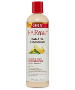 ORS HAIRepair Banana & Bamboo Nourishing Conditioner 370 ml – Moisture & Strength Restoring Care for Dry, Damaged Hair