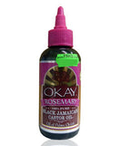 OKAY 100 PERCENT PURE BLACK JAMAICAN CASTOR OIL WITH ROSEMARY