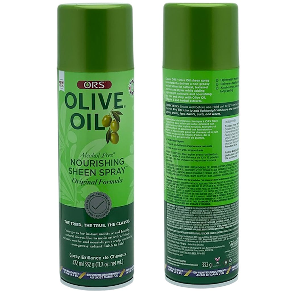 ORS Olive Oil Nourishing Sheen Spray 472 ml – Original Formula Shine Enhancer with Vitamin E