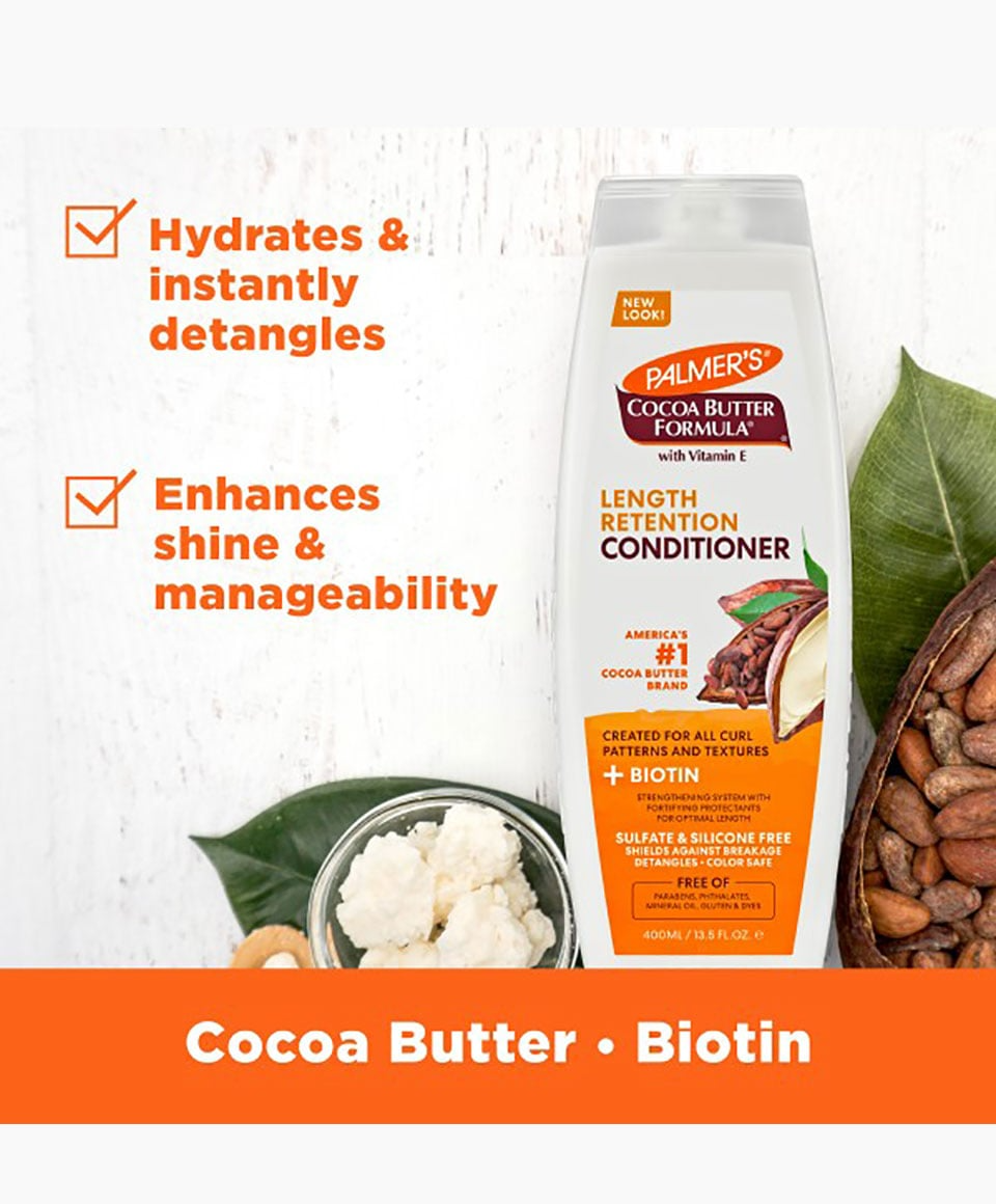 Palmer’s Cocoa Butter Formula Length Retention Conditioner with Biotin 400 ml – Strength & Breakage Care