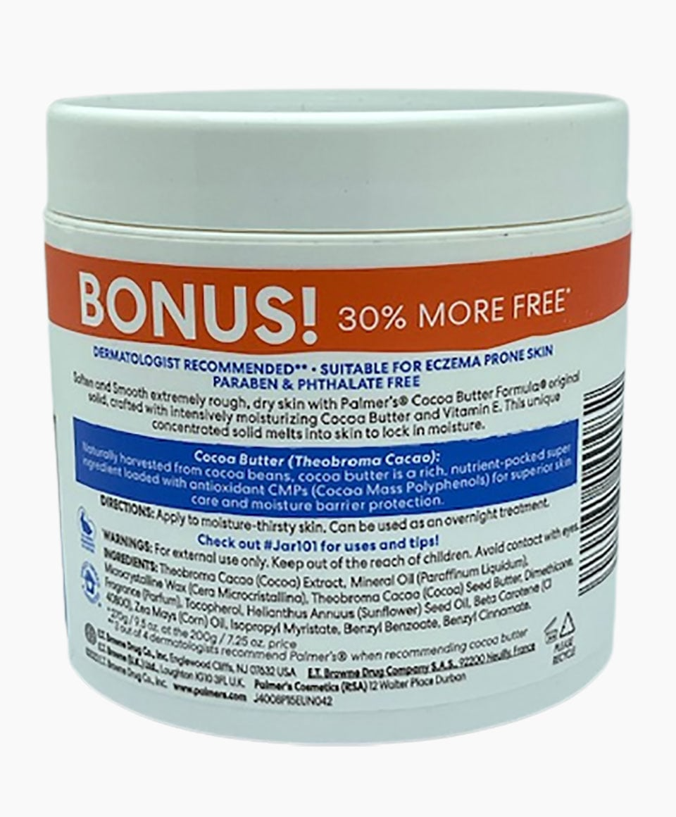 Palmer’s Cocoa Butter Formula Original Solid Tub 270 g– Intensive Moisture & Skin Repair Care