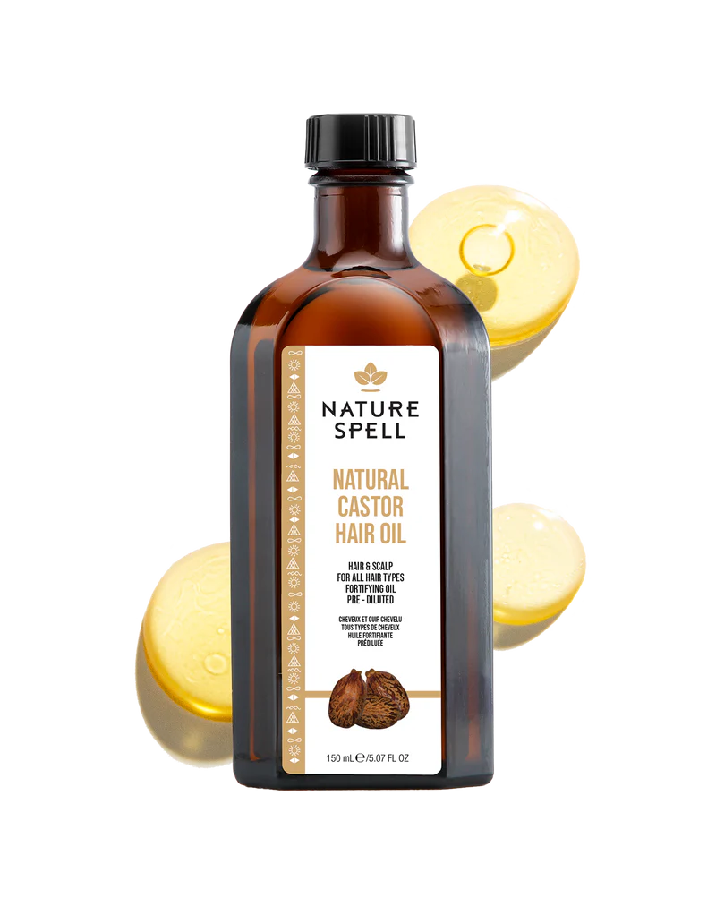 Nature Spell Castor Treatment Oil for Hair & Body – Strengthen & Nourish