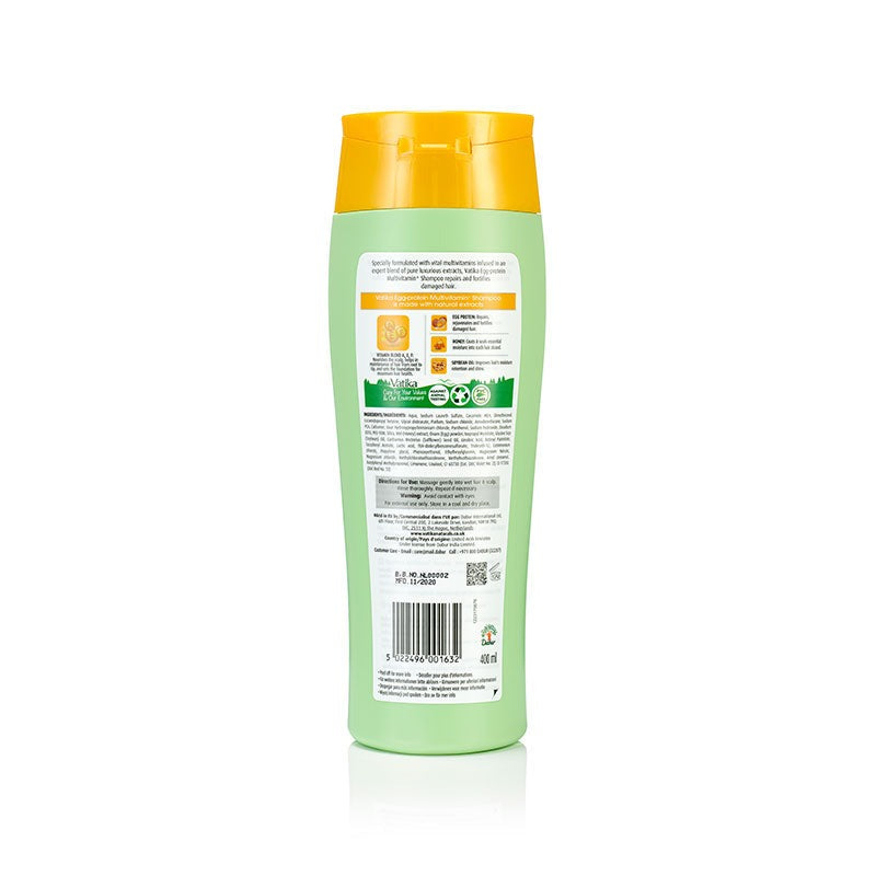 Vatika Naturals Egg Protein Multivitamin+ Shampoo 400ml – Damage Repair Hair Cleanser