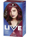 LIVE COLOUR PLUS LIFT PERMANENT HAIR COLOUR DEEP RED L75 - My Hair And beauty