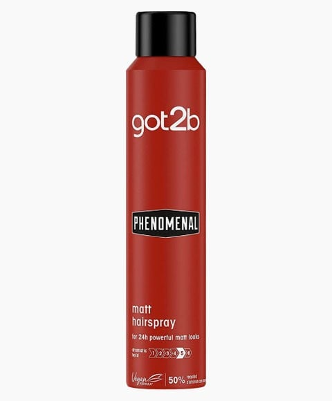Schwarzkopf Got2b Phenomenal Matt Hairspray Hold 5 200 ml – Enduring Matte Finish