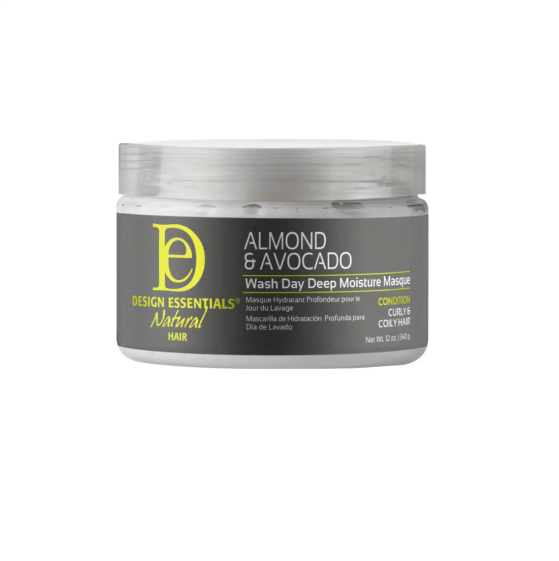 Design Essentials Almond & Avocado Wash Day Deep Moisture Masque – Intensive Hydration Treatment