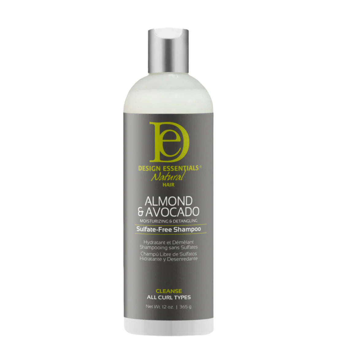 Design Essentials Almond & Avocado Moisturizing & Detangling  Sulfate-Free Shampoo