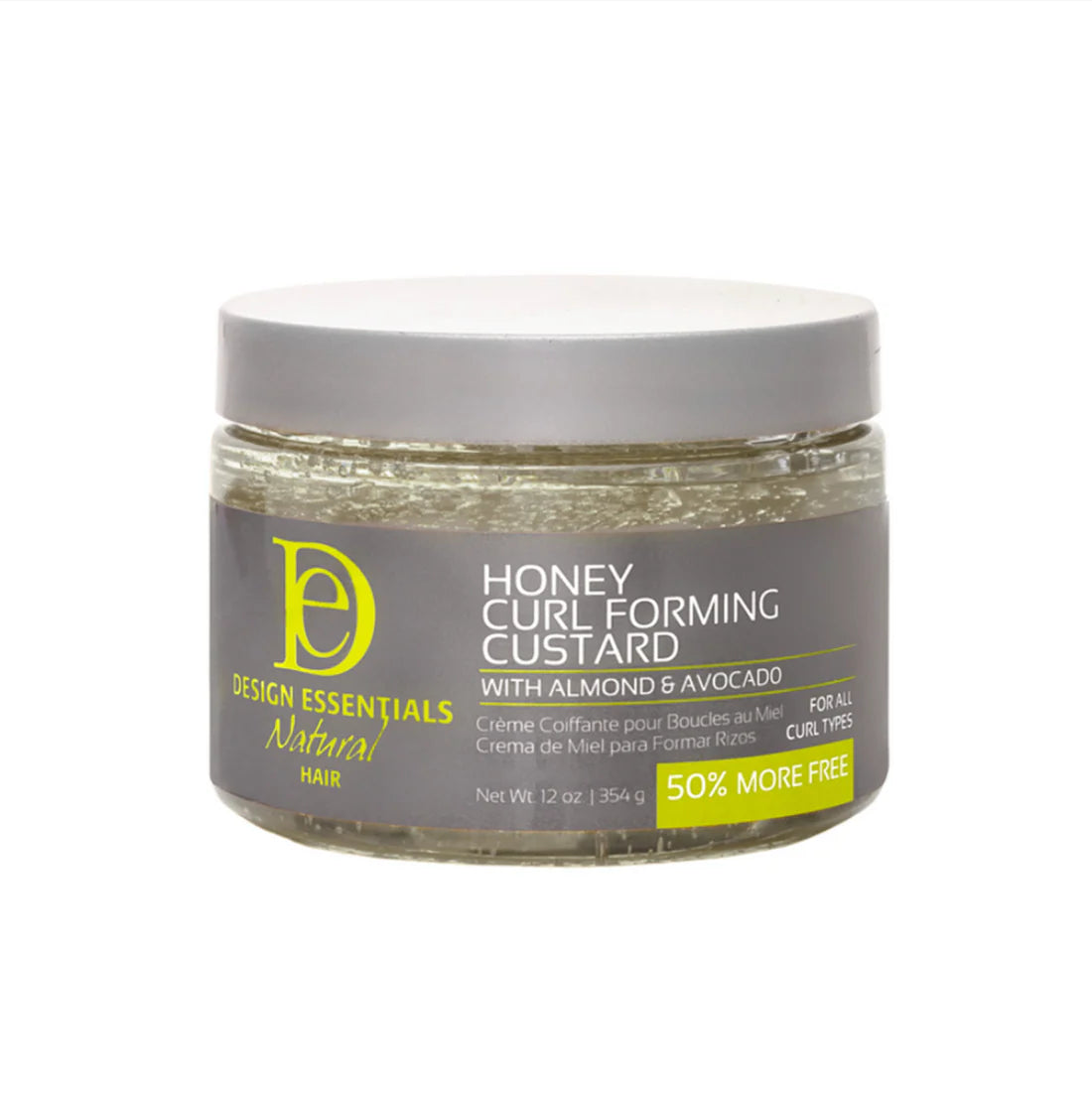 Design Essentials Almond & Avocado Honey Curl Forming Custard – Defined, Long-Lasting Curls